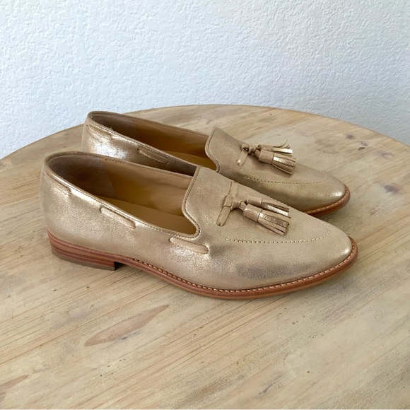 Talbots Leighton Metallic Leather Loafer, Sz 8 1/2 M - Picture 3 of 6